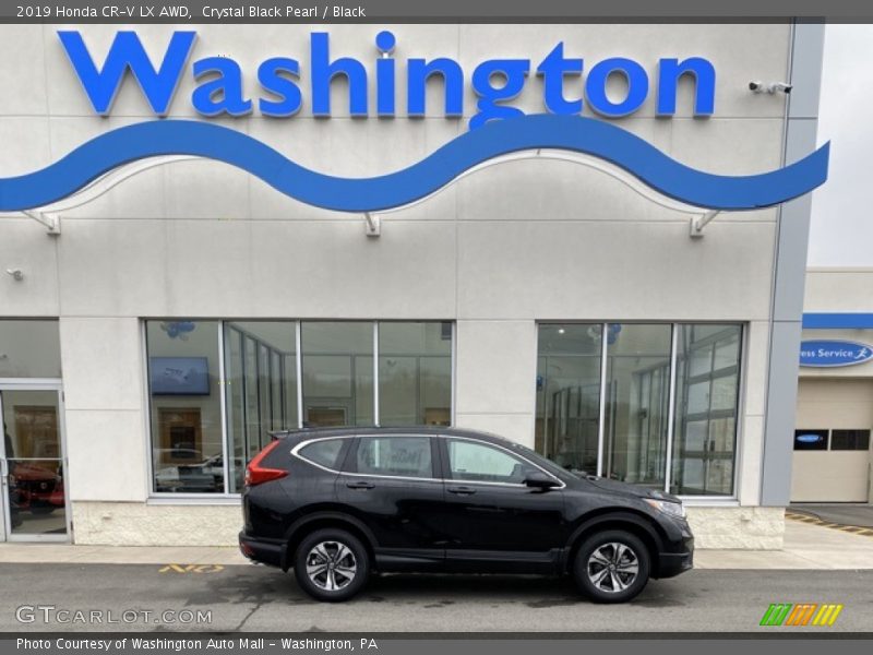 Crystal Black Pearl / Black 2019 Honda CR-V LX AWD