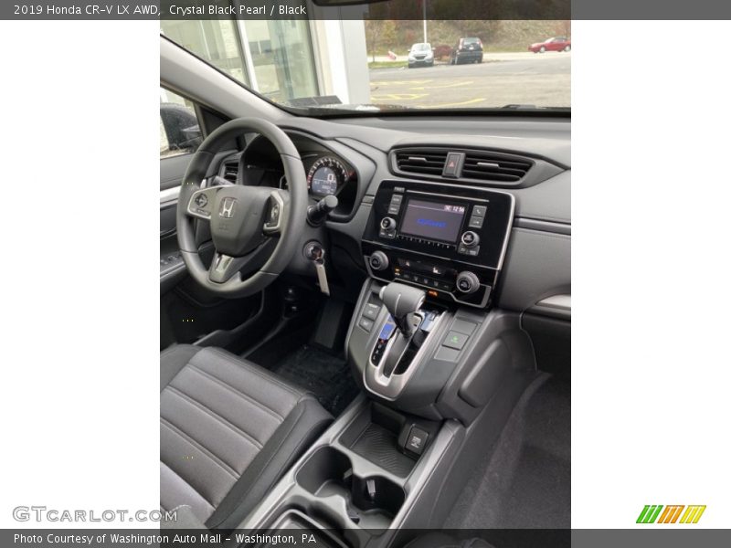 Crystal Black Pearl / Black 2019 Honda CR-V LX AWD