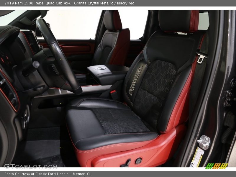 Granite Crystal Metallic / Black/Red 2019 Ram 1500 Rebel Quad Cab 4x4
