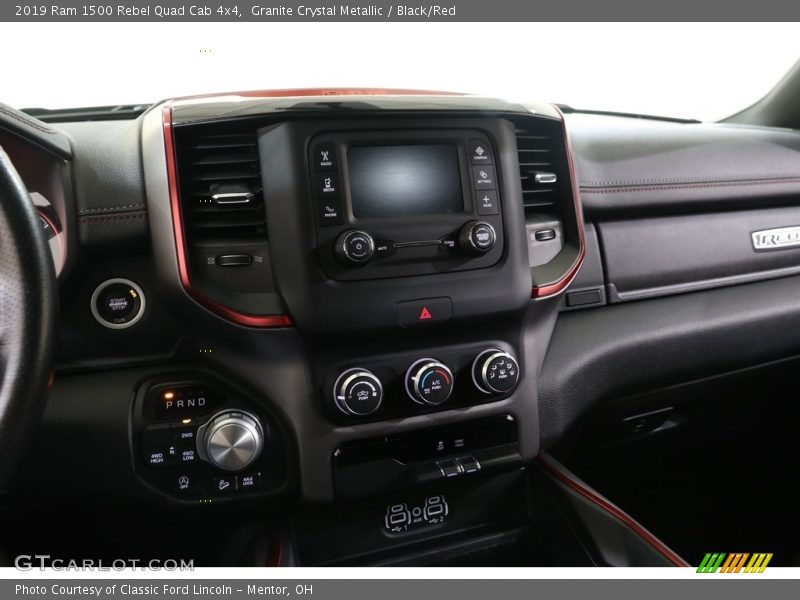 Granite Crystal Metallic / Black/Red 2019 Ram 1500 Rebel Quad Cab 4x4