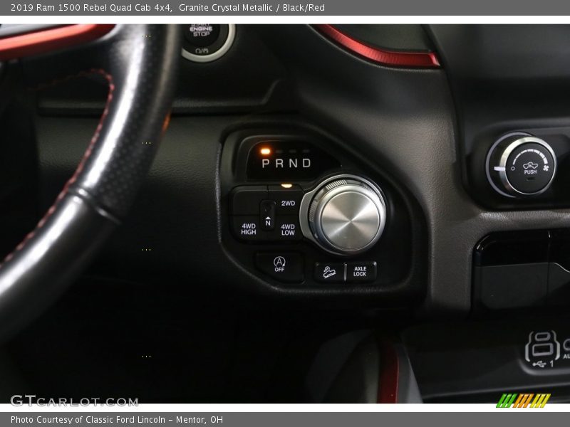 Granite Crystal Metallic / Black/Red 2019 Ram 1500 Rebel Quad Cab 4x4