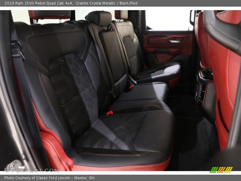 Granite Crystal Metallic / Black/Red 2019 Ram 1500 Rebel Quad Cab 4x4