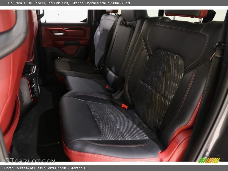 Granite Crystal Metallic / Black/Red 2019 Ram 1500 Rebel Quad Cab 4x4