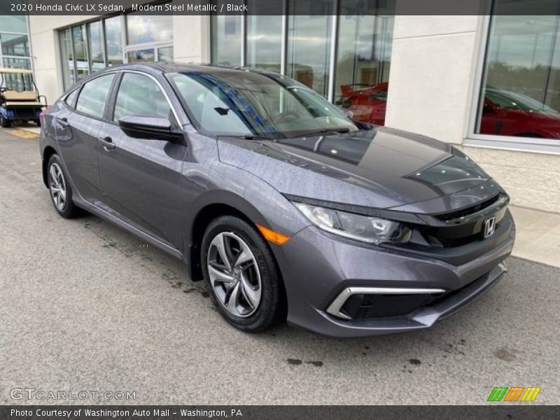 Front 3/4 View of 2020 Civic LX Sedan
