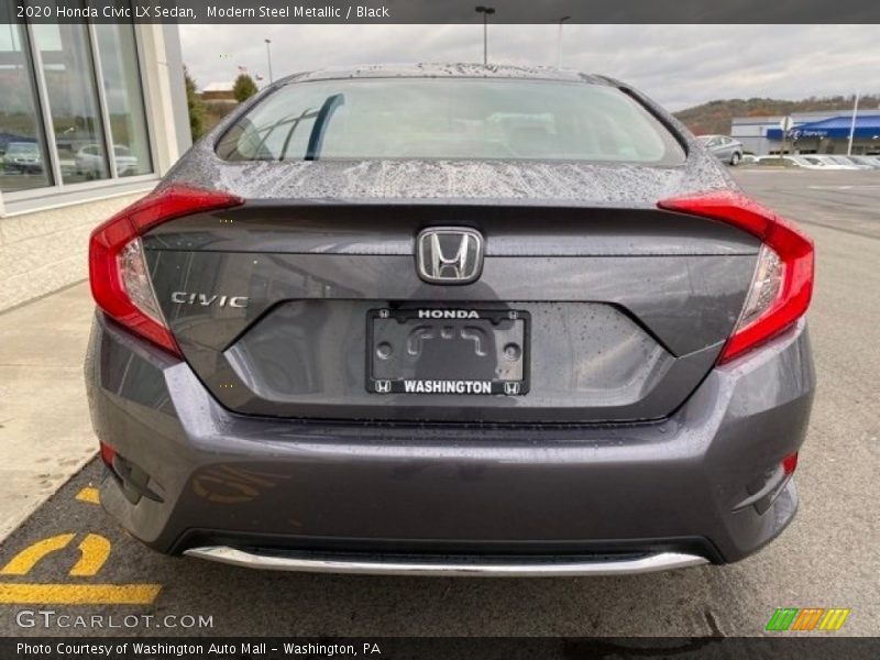 Modern Steel Metallic / Black 2020 Honda Civic LX Sedan