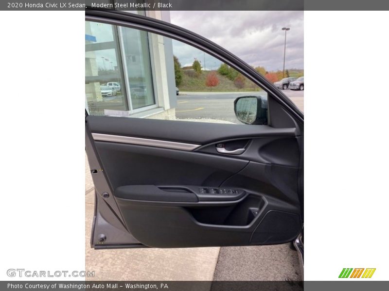 Modern Steel Metallic / Black 2020 Honda Civic LX Sedan