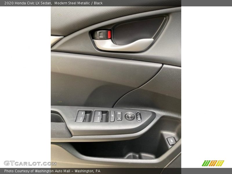 Modern Steel Metallic / Black 2020 Honda Civic LX Sedan