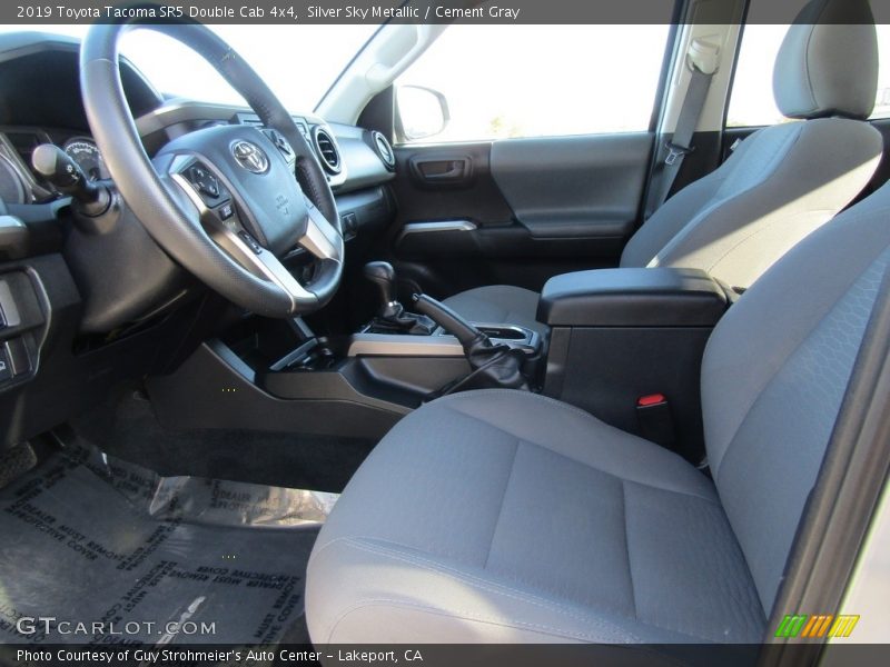 Silver Sky Metallic / Cement Gray 2019 Toyota Tacoma SR5 Double Cab 4x4