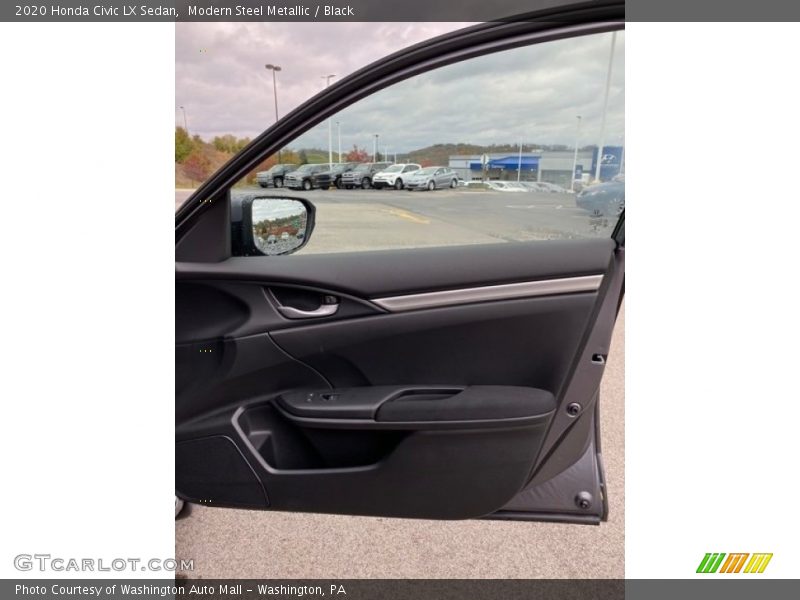Modern Steel Metallic / Black 2020 Honda Civic LX Sedan
