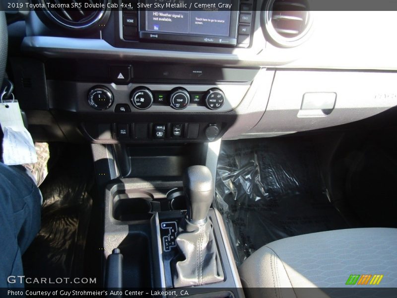 Silver Sky Metallic / Cement Gray 2019 Toyota Tacoma SR5 Double Cab 4x4
