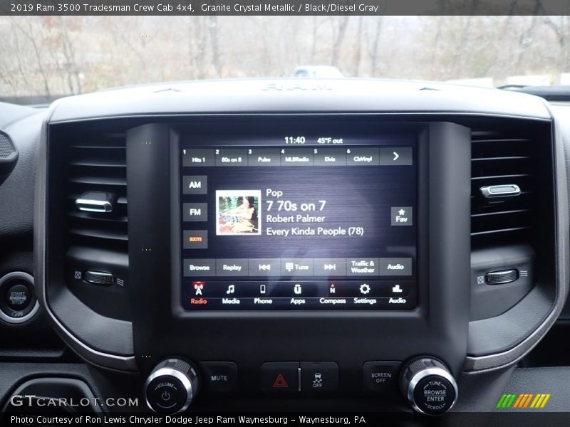 Granite Crystal Metallic / Black/Diesel Gray 2019 Ram 3500 Tradesman Crew Cab 4x4