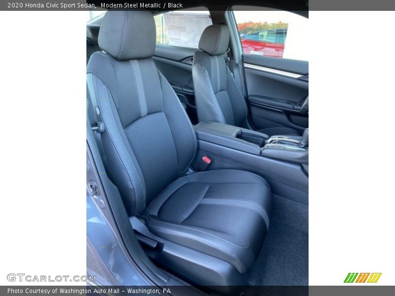 Modern Steel Metallic / Black 2020 Honda Civic Sport Sedan