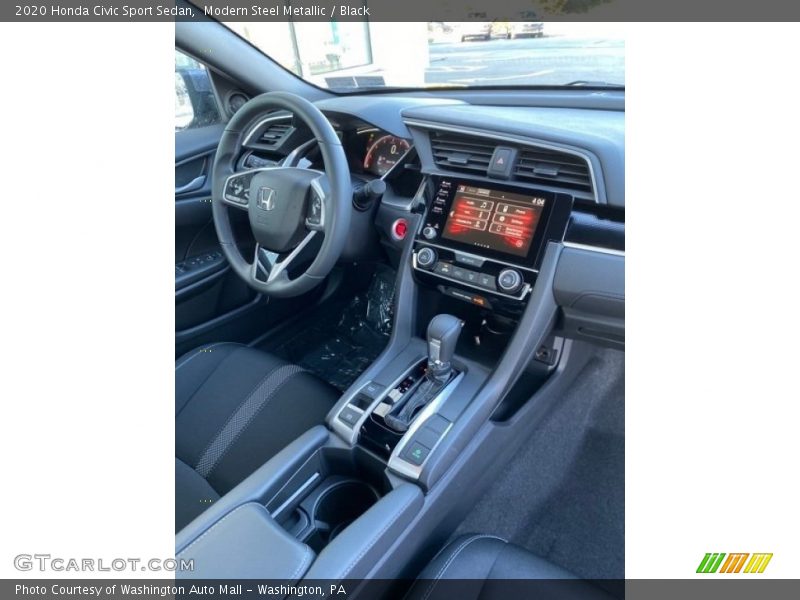 Modern Steel Metallic / Black 2020 Honda Civic Sport Sedan