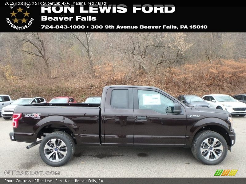 Magma Red / Black 2019 Ford F150 STX SuperCab 4x4
