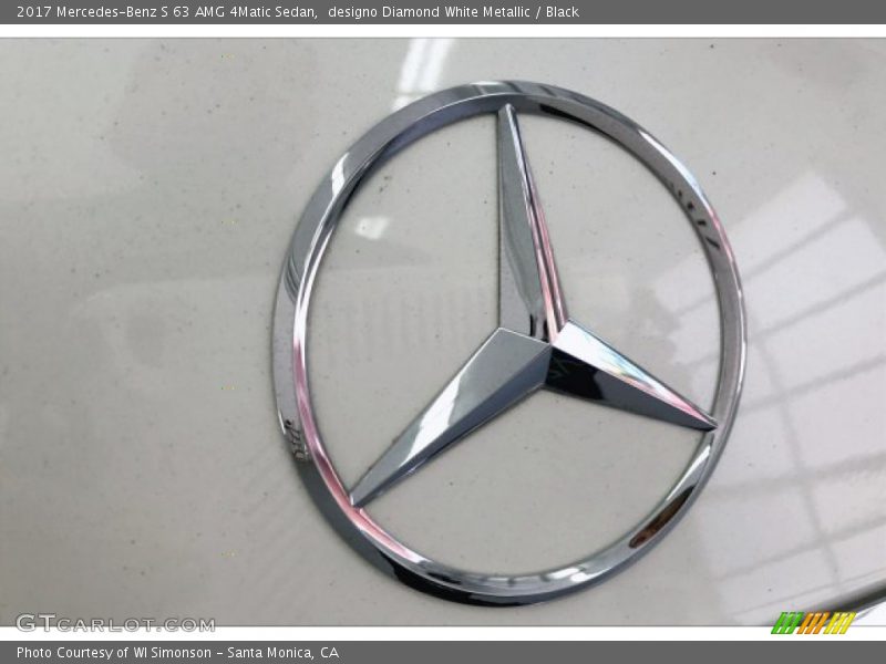 designo Diamond White Metallic / Black 2017 Mercedes-Benz S 63 AMG 4Matic Sedan