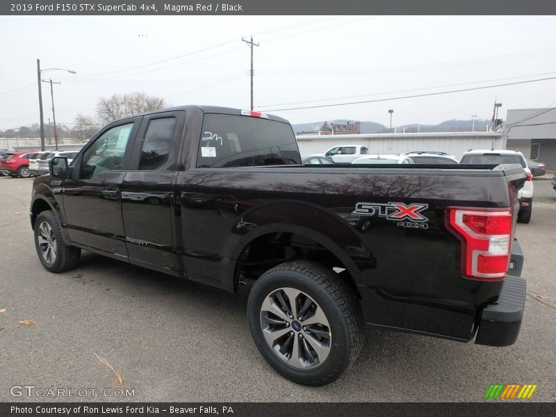 Magma Red / Black 2019 Ford F150 STX SuperCab 4x4