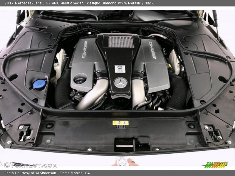 designo Diamond White Metallic / Black 2017 Mercedes-Benz S 63 AMG 4Matic Sedan