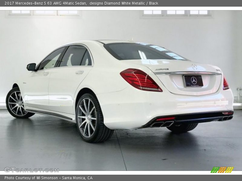 designo Diamond White Metallic / Black 2017 Mercedes-Benz S 63 AMG 4Matic Sedan