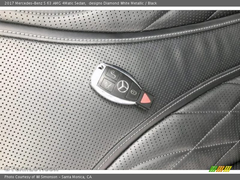 designo Diamond White Metallic / Black 2017 Mercedes-Benz S 63 AMG 4Matic Sedan