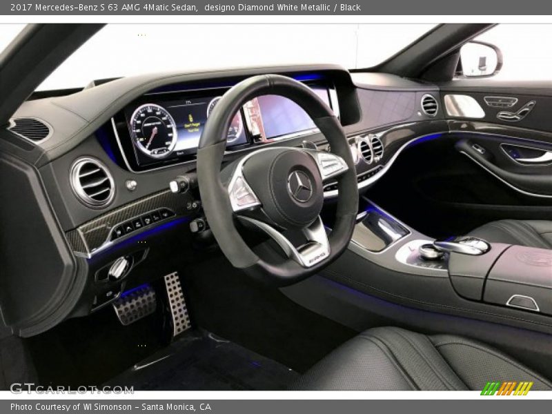 designo Diamond White Metallic / Black 2017 Mercedes-Benz S 63 AMG 4Matic Sedan