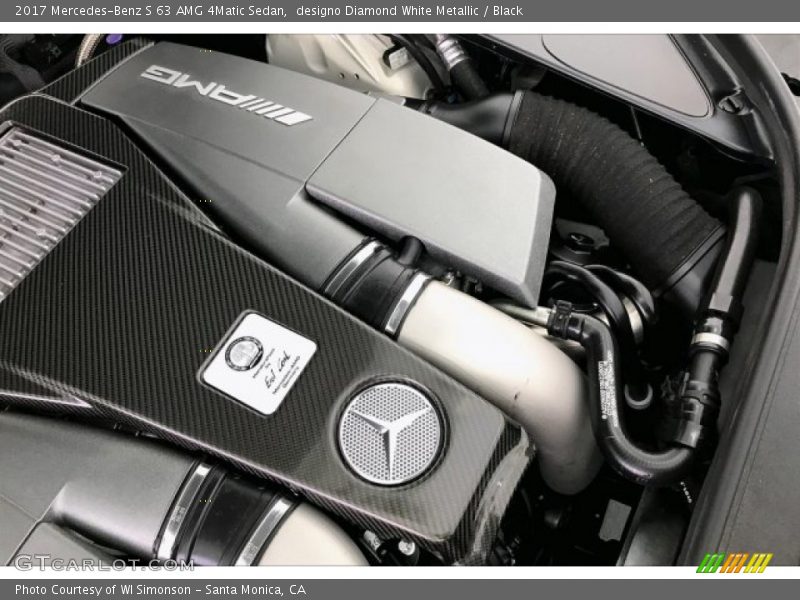designo Diamond White Metallic / Black 2017 Mercedes-Benz S 63 AMG 4Matic Sedan