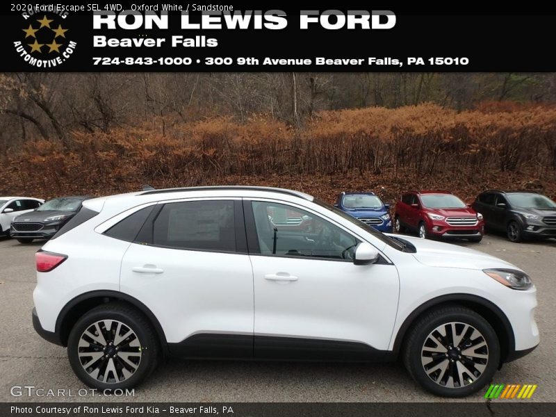 Oxford White / Sandstone 2020 Ford Escape SEL 4WD