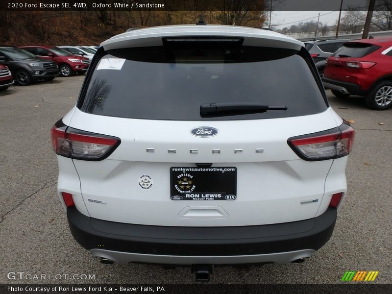 Oxford White / Sandstone 2020 Ford Escape SEL 4WD
