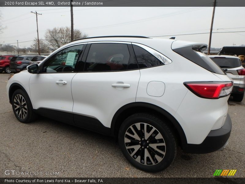 Oxford White / Sandstone 2020 Ford Escape SEL 4WD