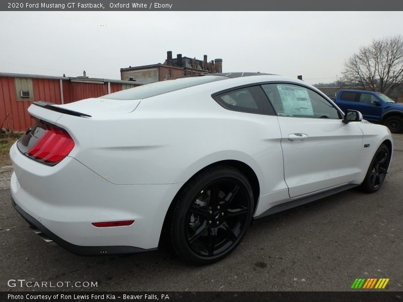 Oxford White / Ebony 2020 Ford Mustang GT Fastback