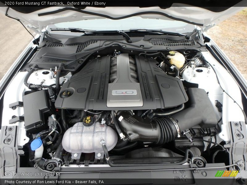  2020 Mustang GT Fastback Engine - 5.0 Liter DOHC 32-Valve Ti-VCT V8