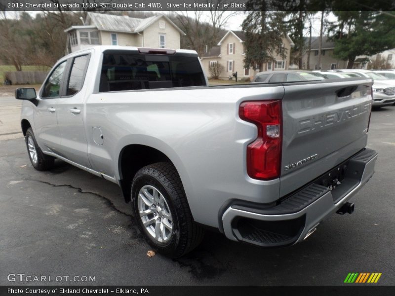 Silver Ice Metallic / Jet Black 2019 Chevrolet Silverado 1500 RST Double Cab 4WD