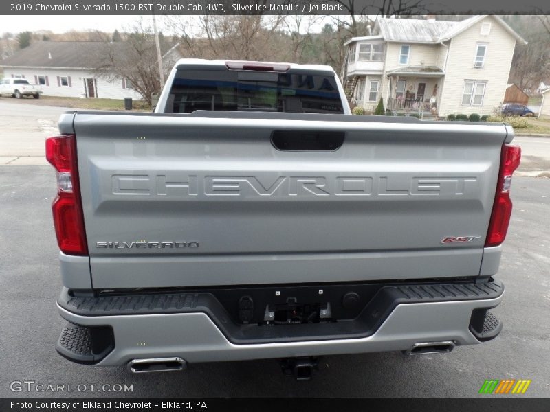 Silver Ice Metallic / Jet Black 2019 Chevrolet Silverado 1500 RST Double Cab 4WD