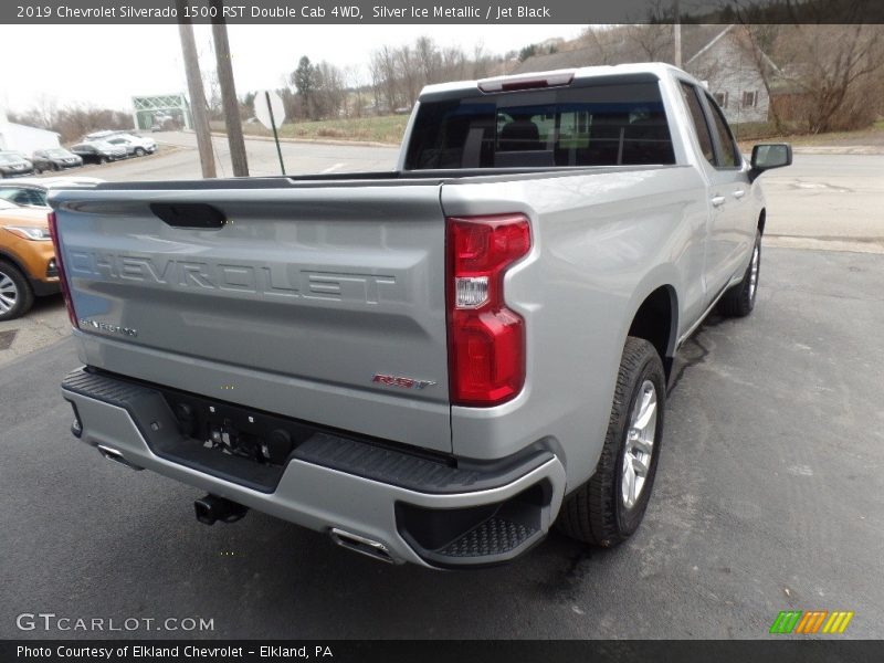 Silver Ice Metallic / Jet Black 2019 Chevrolet Silverado 1500 RST Double Cab 4WD