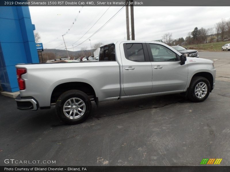 Silver Ice Metallic / Jet Black 2019 Chevrolet Silverado 1500 RST Double Cab 4WD