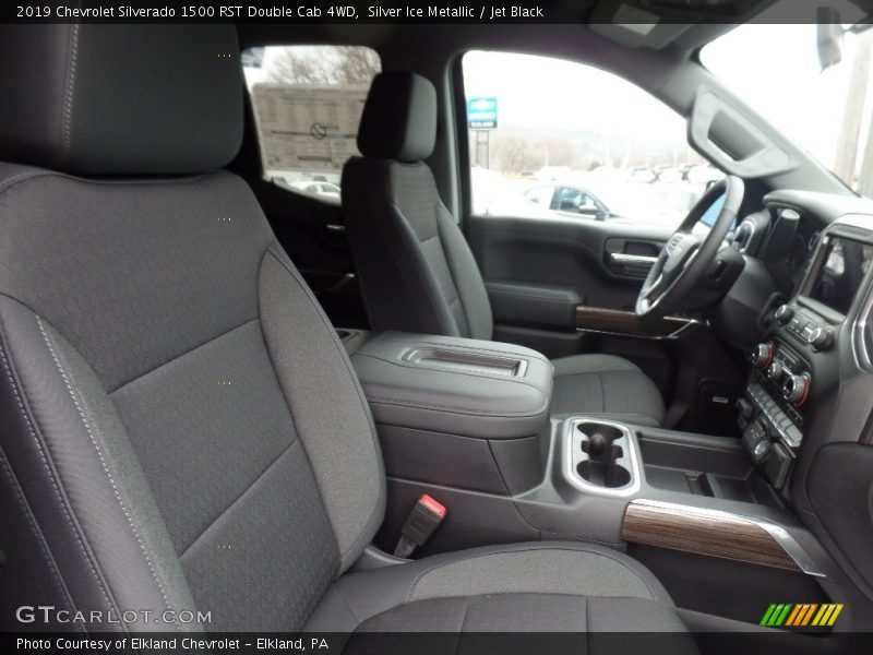 Silver Ice Metallic / Jet Black 2019 Chevrolet Silverado 1500 RST Double Cab 4WD