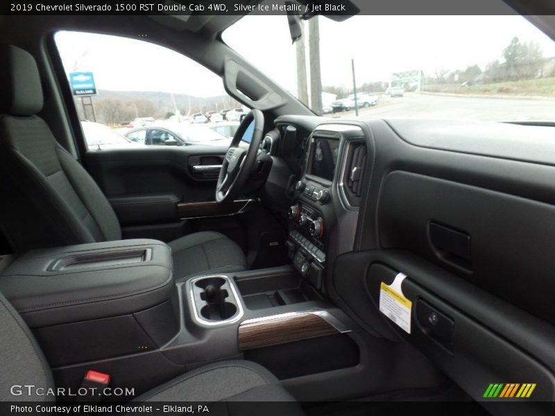 Silver Ice Metallic / Jet Black 2019 Chevrolet Silverado 1500 RST Double Cab 4WD