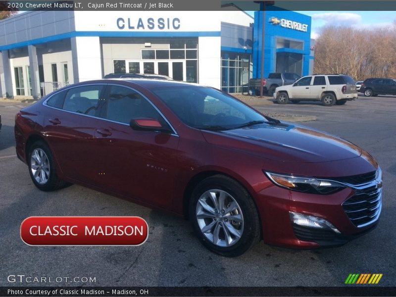 Cajun Red Tintcoat / Jet Black 2020 Chevrolet Malibu LT