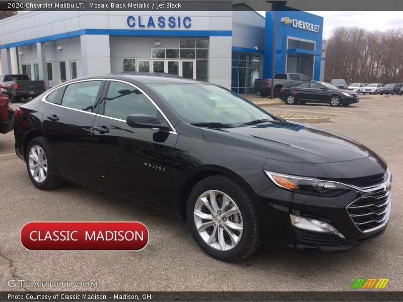 Mosaic Black Metallic / Jet Black 2020 Chevrolet Malibu LT