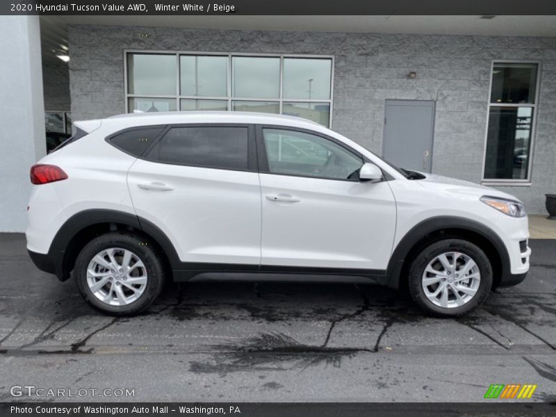 Winter White / Beige 2020 Hyundai Tucson Value AWD
