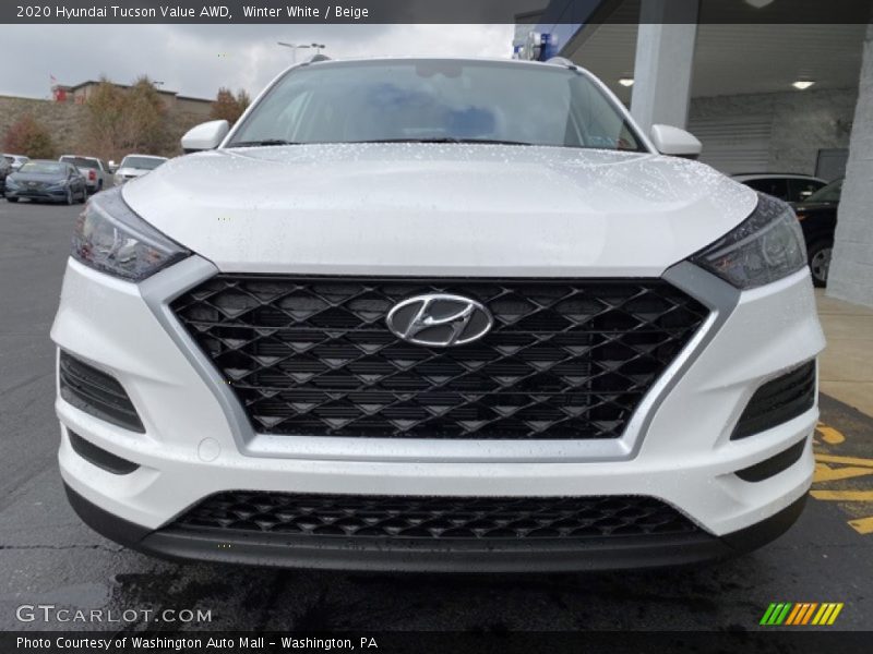 Winter White / Beige 2020 Hyundai Tucson Value AWD