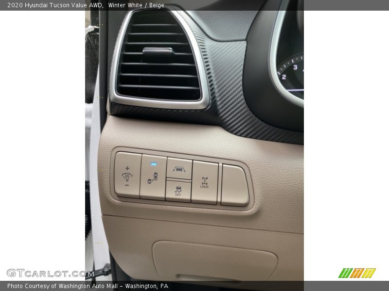 Winter White / Beige 2020 Hyundai Tucson Value AWD