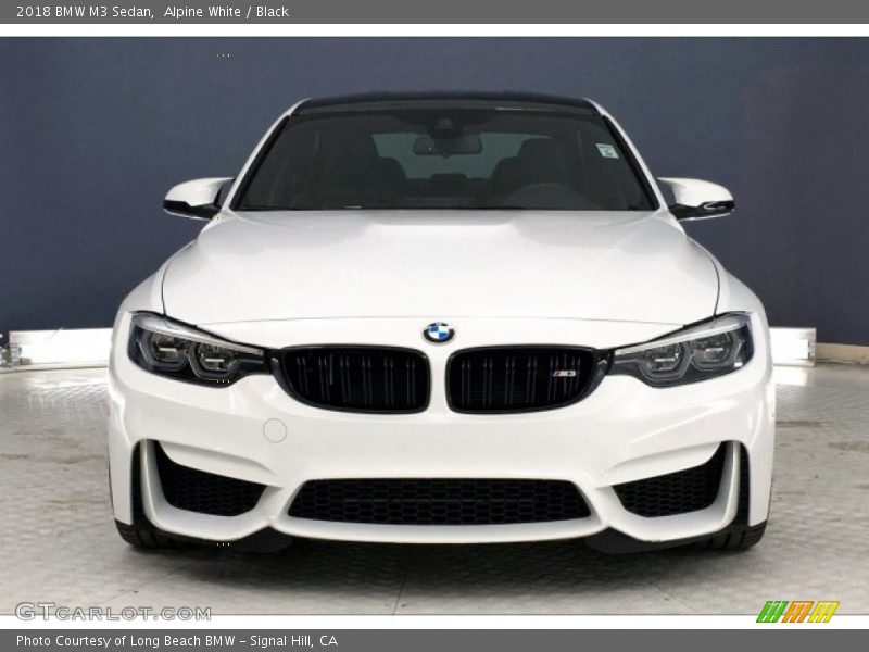 Alpine White / Black 2018 BMW M3 Sedan