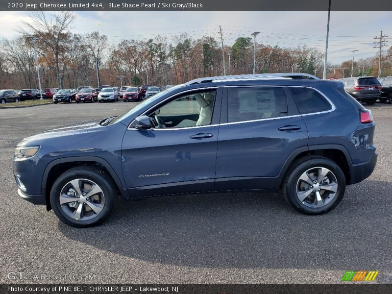 Blue Shade Pearl / Ski Gray/Black 2020 Jeep Cherokee Limited 4x4