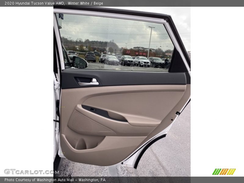 Winter White / Beige 2020 Hyundai Tucson Value AWD