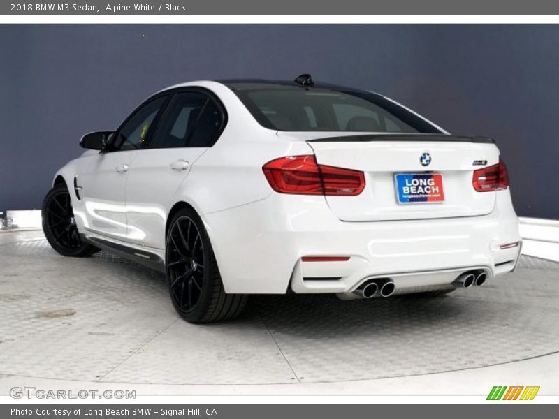 Alpine White / Black 2018 BMW M3 Sedan