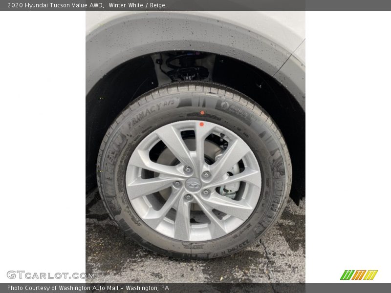 Winter White / Beige 2020 Hyundai Tucson Value AWD
