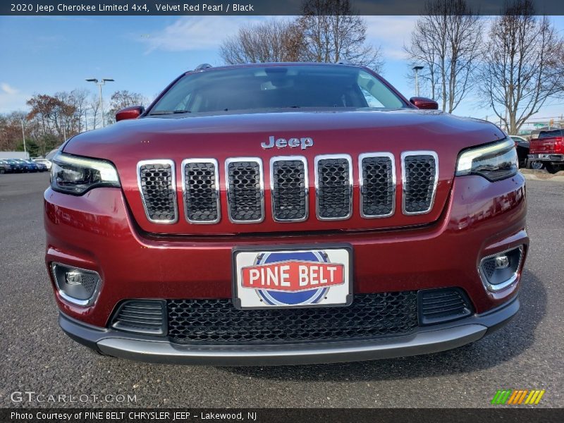 Velvet Red Pearl / Black 2020 Jeep Cherokee Limited 4x4