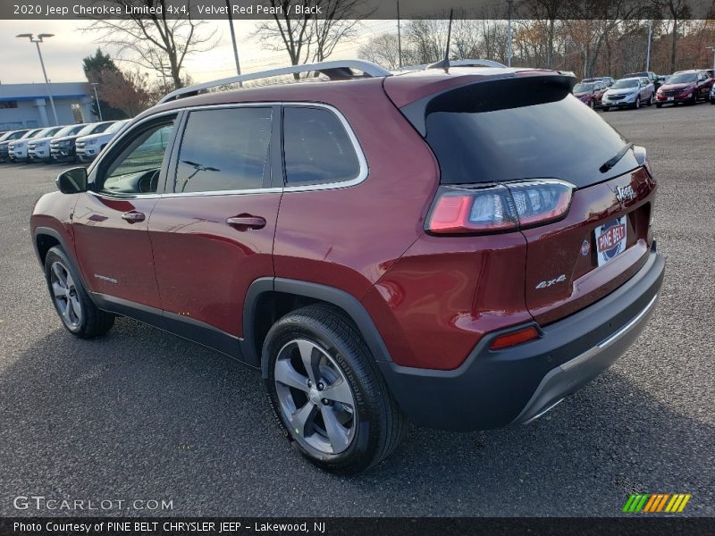 Velvet Red Pearl / Black 2020 Jeep Cherokee Limited 4x4