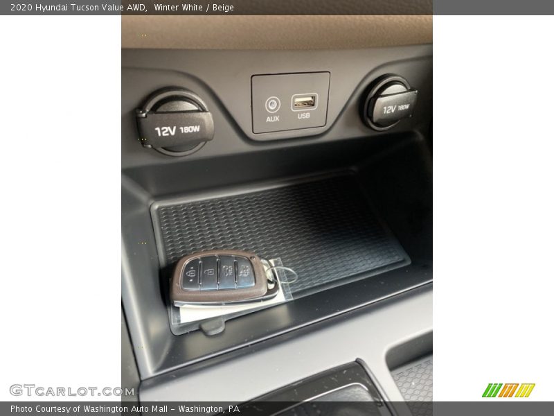 Winter White / Beige 2020 Hyundai Tucson Value AWD