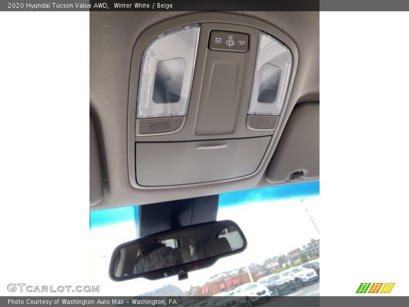 Winter White / Beige 2020 Hyundai Tucson Value AWD